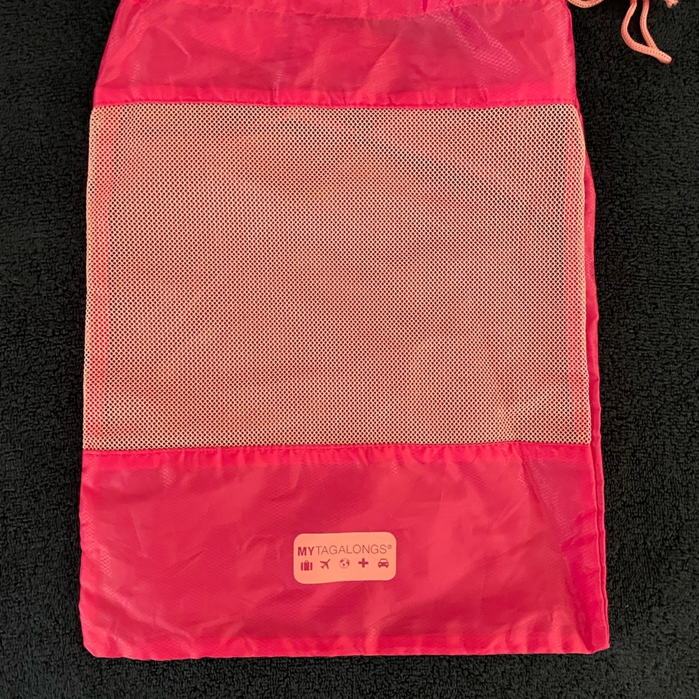 MYTAGALONGS Pink Mesh Bags and Traveling Cubes Set of 9 - Picture 2 of 16